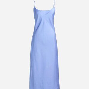 J.Crew Gwyneth Satiny Slip Dress in French Blue Size 10